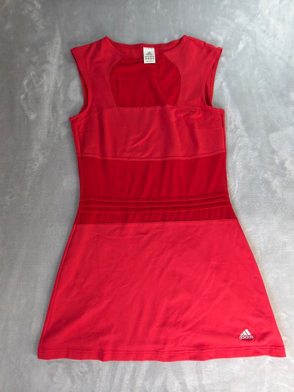 VTG 2003 Adidas Adilibria ClimaCool Tennis Dress Radiant Red Plum Ana Ivanovic M